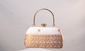 Ivory and Golden Mekhela Purse